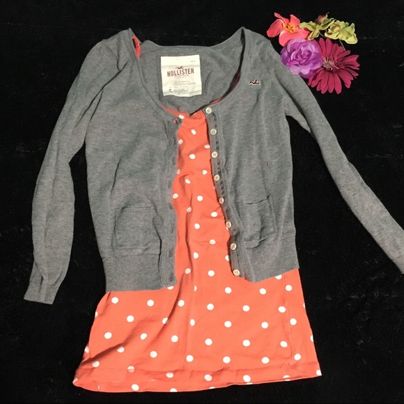 Gray button up cardigan - Picture 3 of 5